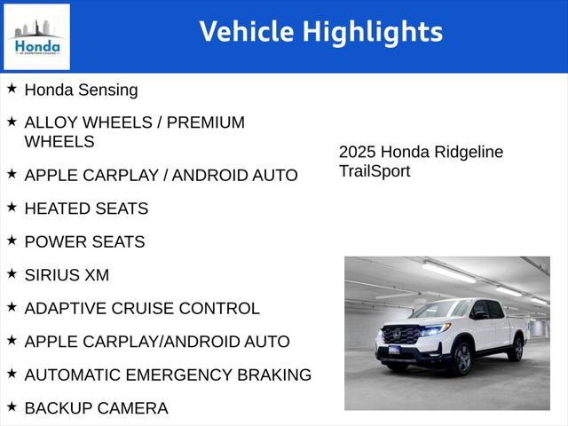 new 2025 Honda Ridgeline car, priced at $43,452