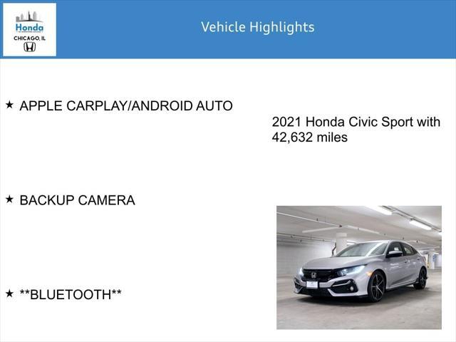 used 2021 Honda Civic car, priced at $22,000