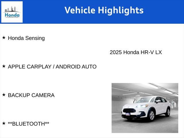 new 2025 Honda HR-V car, priced at $25,845