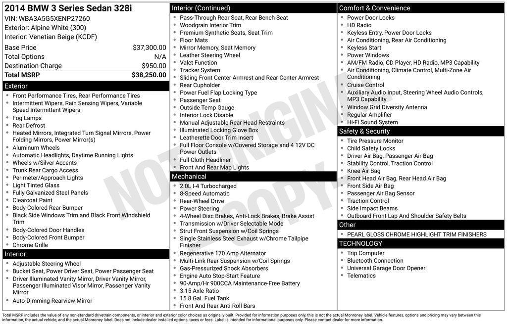 used 2014 BMW 328 car, priced at $10,000