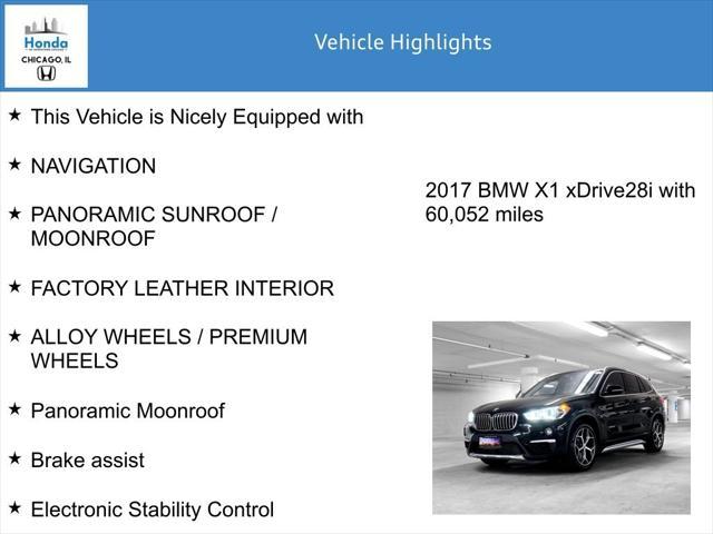 used 2017 BMW X1 car, priced at $16,500