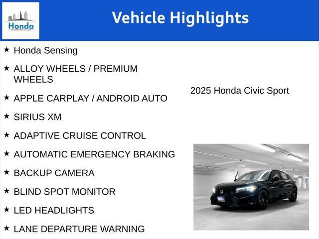 new 2025 Honda Civic car, priced at $26,832