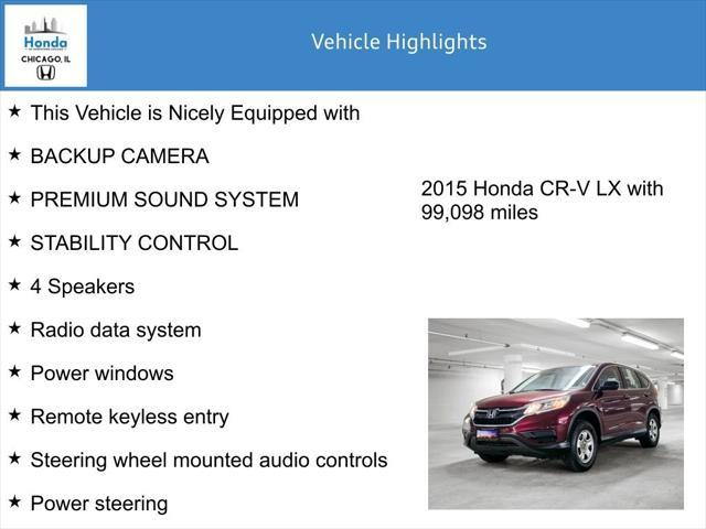 used 2015 Honda CR-V car, priced at $13,228