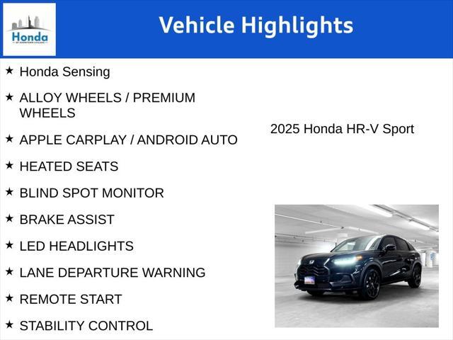 new 2025 Honda HR-V car, priced at $28,400