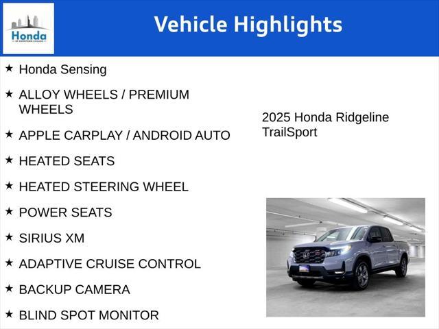 new 2025 Honda Ridgeline car, priced at $43,452