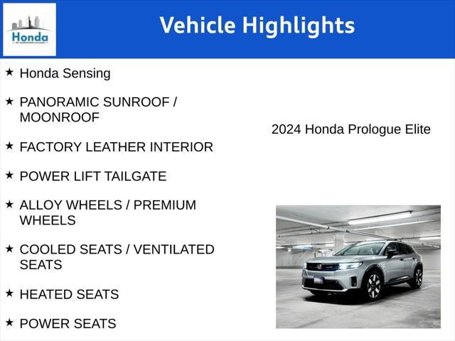 new 2024 Honda Prologue car, priced at $49,095