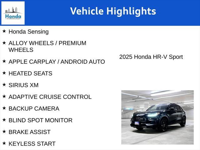 new 2025 Honda HR-V car, priced at $28,450