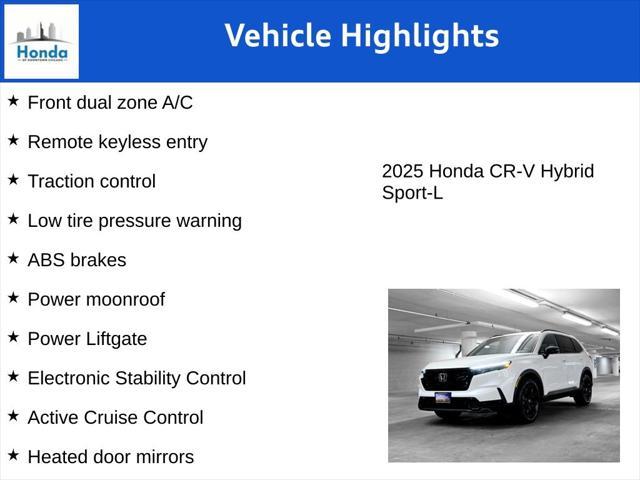 new 2025 Honda CR-V Hybrid car, priced at $38,955