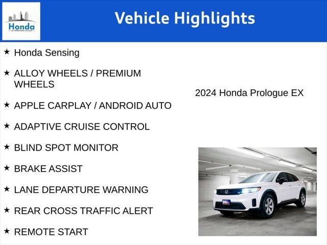 new 2024 Honda Prologue car, priced at $42,050