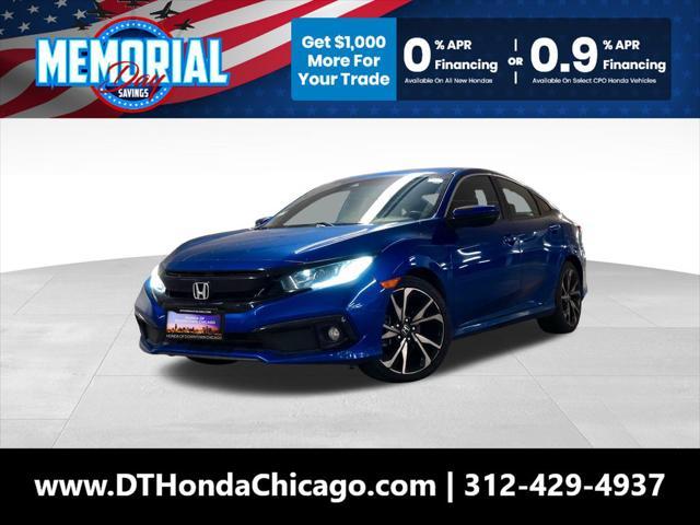 used 2019 Honda Civic car, priced at $20,100