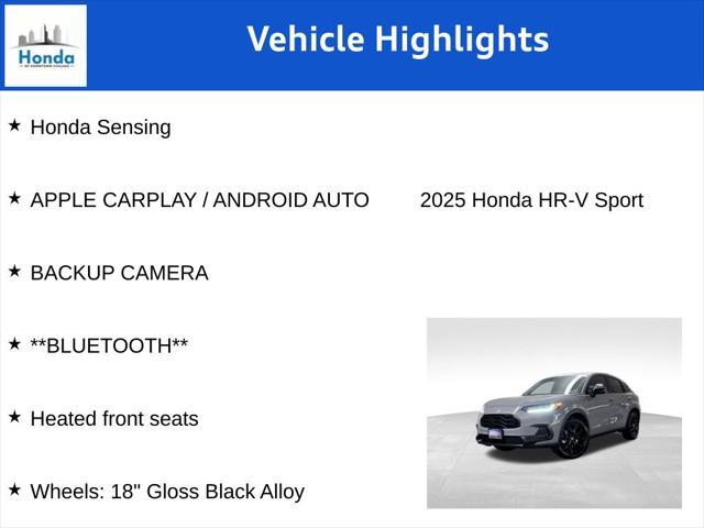 new 2025 Honda HR-V car, priced at $28,999