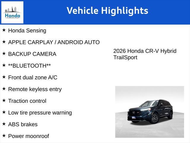 new 2026 Honda CR-V Hybrid car, priced at $39,695