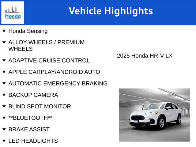 new 2025 Honda HR-V car, priced at $27,025