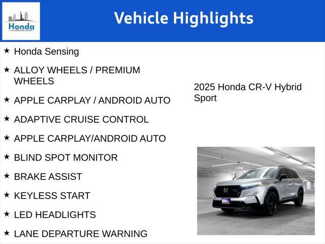 new 2025 Honda CR-V Hybrid car, priced at $35,625