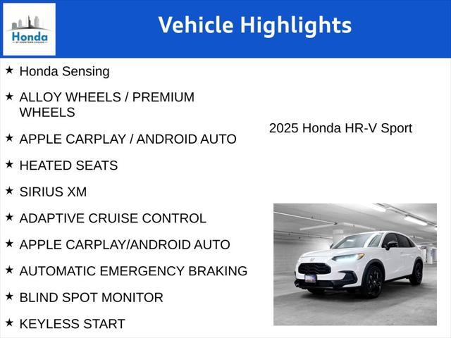 new 2025 Honda HR-V car, priced at $28,810