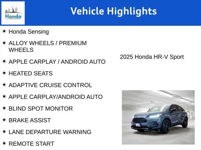 new 2025 Honda HR-V car, priced at $27,990