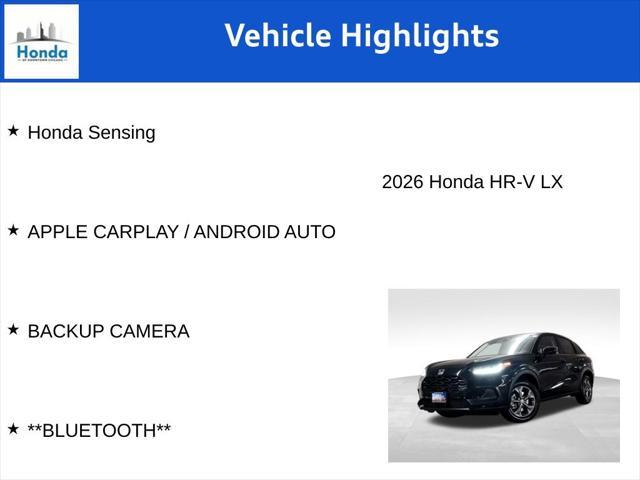 new 2026 Honda HR-V car, priced at $29,095