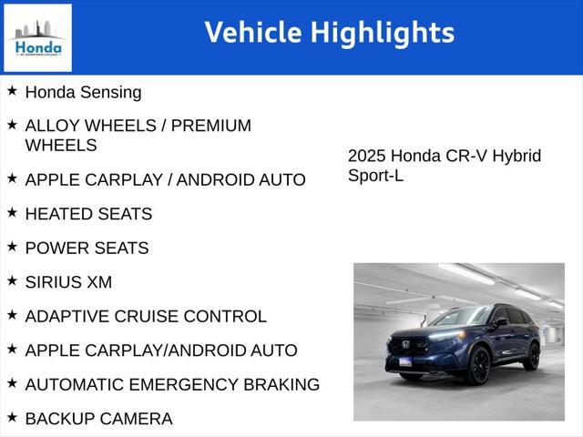 new 2025 Honda CR-V Hybrid car, priced at $38,346