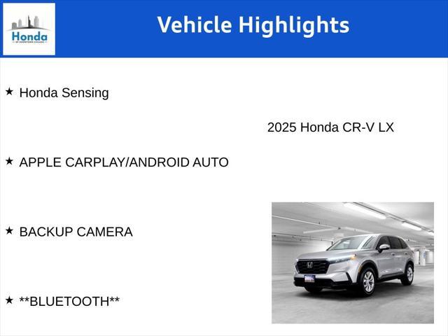 new 2025 Honda CR-V car, priced at $31,303