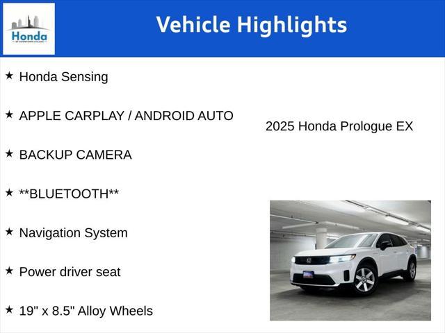 new 2025 Honda Prologue car, priced at $52,305