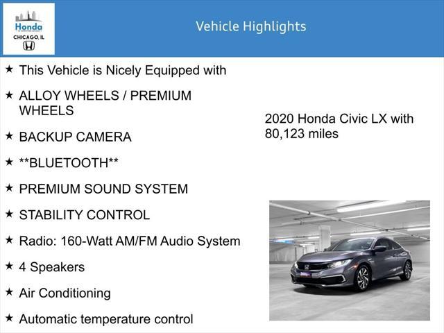 used 2020 Honda Civic car, priced at $16,000