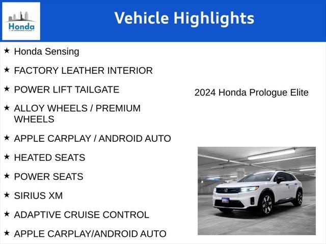 new 2024 Honda Prologue car, priced at $49,550