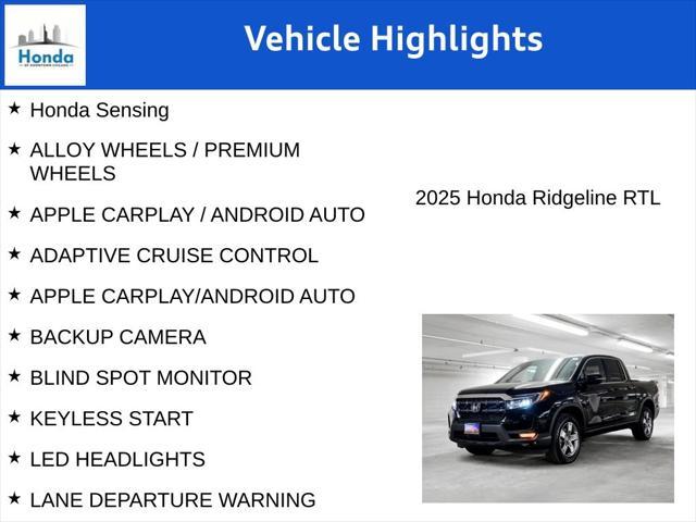 new 2025 Honda Ridgeline car, priced at $39,275