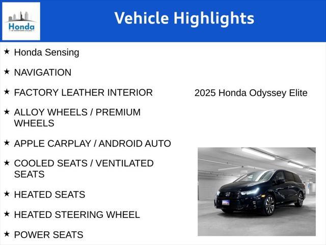 new 2025 Honda Odyssey car, priced at $48,093