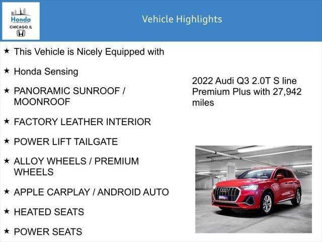 used 2022 Audi Q3 car, priced at $27,200