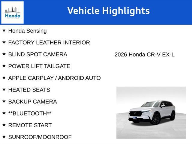 new 2026 Honda CR-V car, priced at $38,750