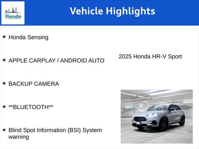 new 2025 Honda HR-V car, priced at $29,205