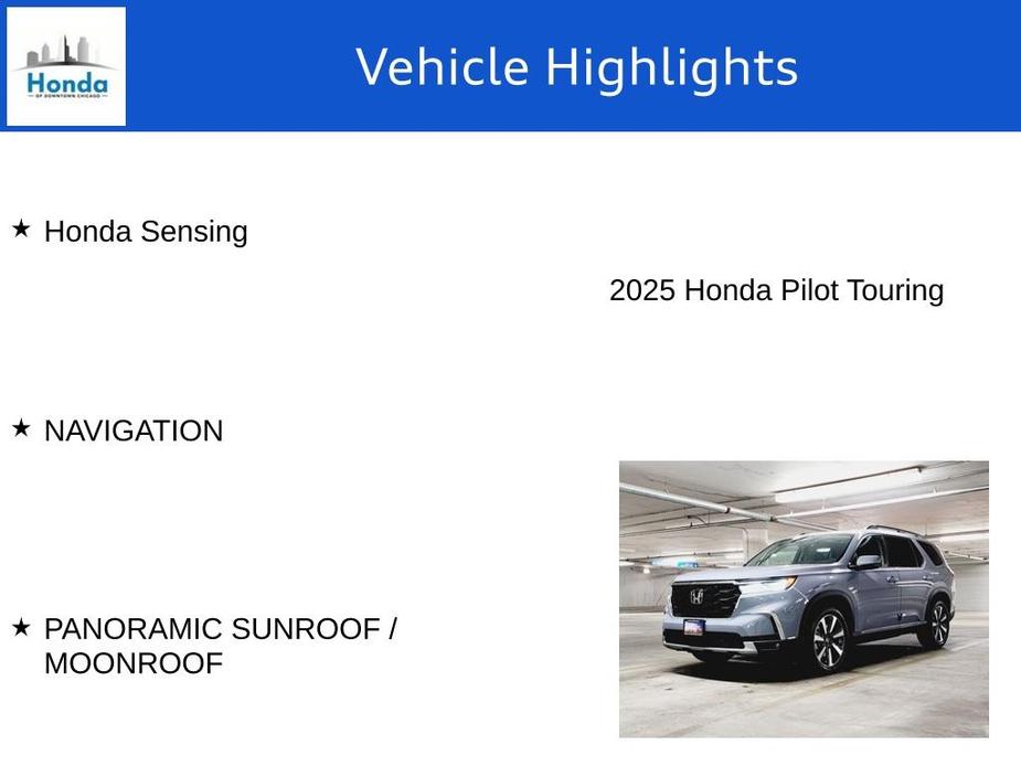 new 2025 Honda Pilot car, priced at $48,650