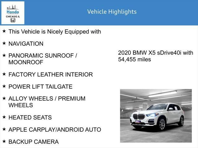 used 2020 BMW X5 car, priced at $29,750