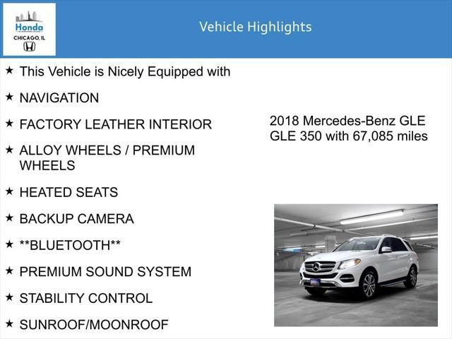 used 2018 Mercedes-Benz GLE 350 car, priced at $22,000