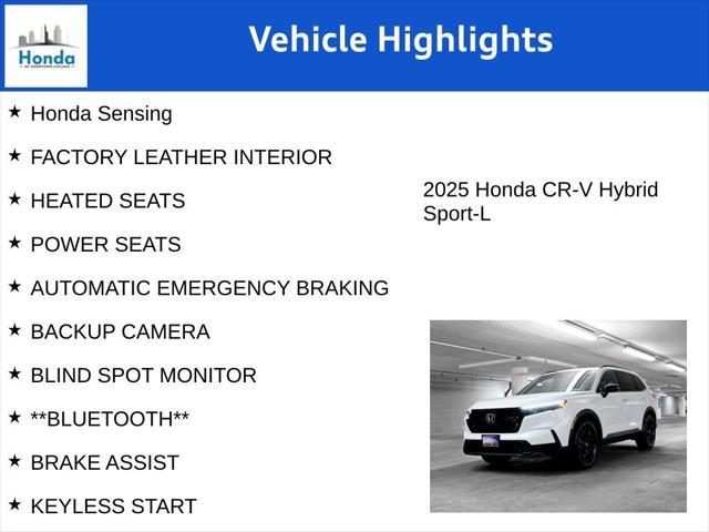 new 2025 Honda CR-V Hybrid car, priced at $38,955