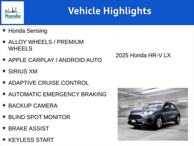 new 2025 Honda HR-V car, priced at $26,555