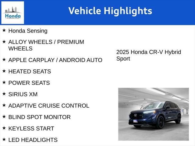 new 2025 Honda CR-V Hybrid car, priced at $35,625