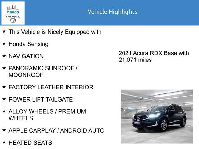 used 2021 Acura RDX car, priced at $30,845