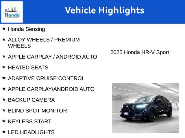 new 2025 Honda HR-V car, priced at $28,460