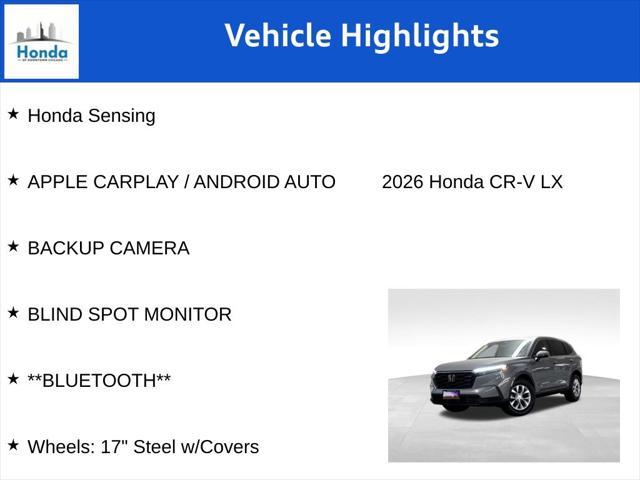 new 2026 Honda CR-V car, priced at $34,270