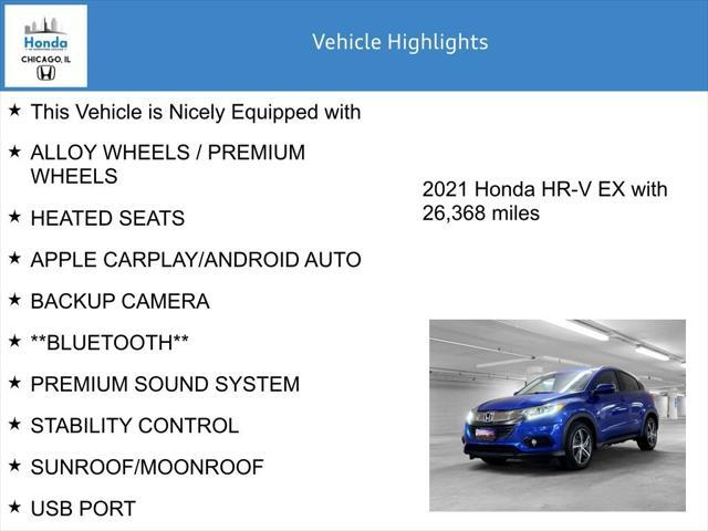 used 2021 Honda HR-V car, priced at $21,526