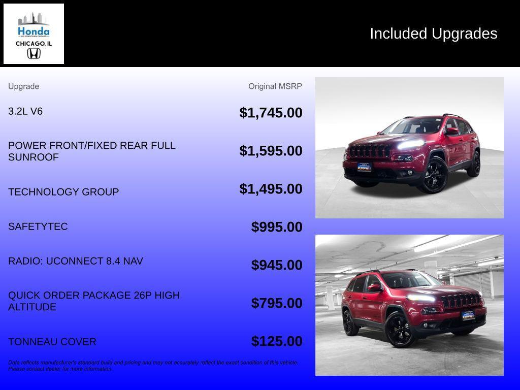 used 2016 Jeep Cherokee car, priced at $16,500