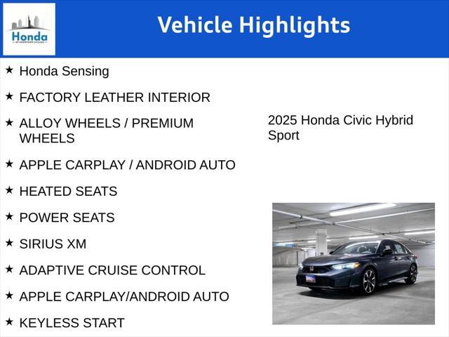 new 2025 Honda Civic car, priced at $31,450