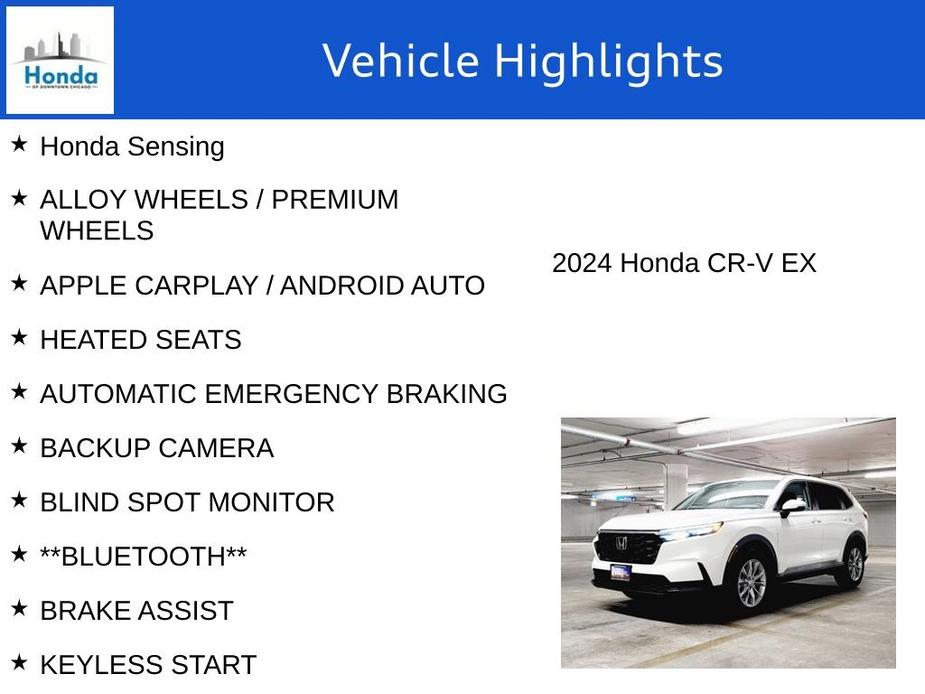 new 2024 Honda CR-V car, priced at $33,765
