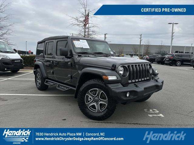 used 2021 Jeep Wrangler Unlimited car, priced at $30,497