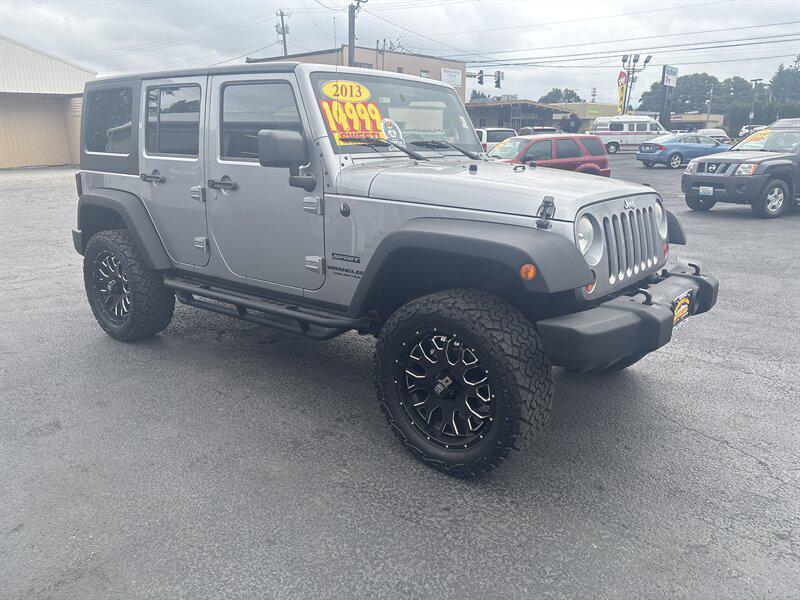 used 2013 Jeep Wrangler Unlimited car, priced at $14,999