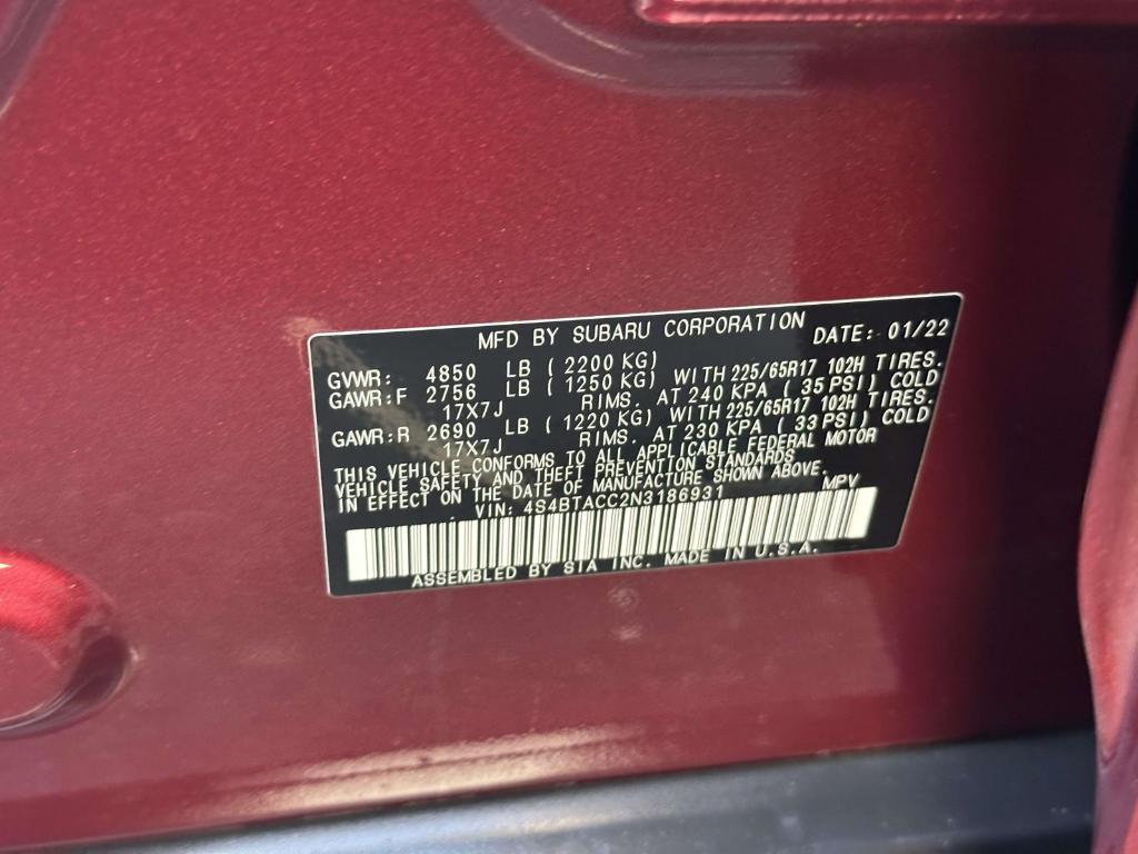 used 2022 Subaru Outback car, priced at $23,995