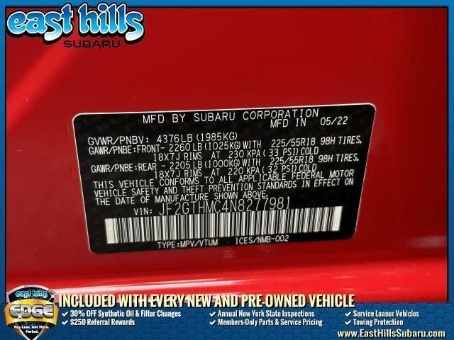 used 2022 Subaru Crosstrek car, priced at $25,989