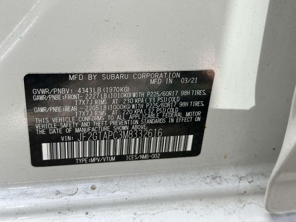 used 2021 Subaru Crosstrek car, priced at $19,995