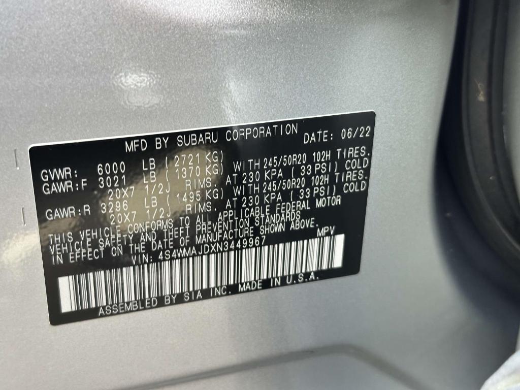 used 2022 Subaru Ascent car, priced at $29,995